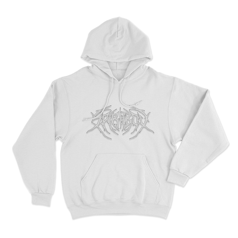 Spiritbox Death Metal Logo Unisex Hoodie White Spiritbox Death Metal Logo Unisex Hoodie White 1