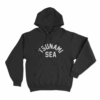Tsunami Sea Unisex Hoodie Black