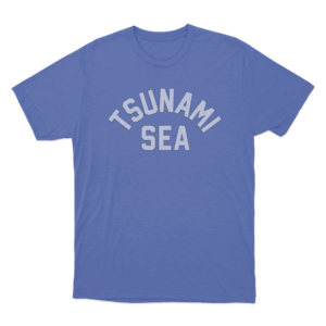 Tsunami Sea Unisex T Shirt Blue